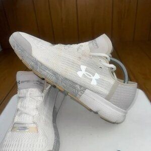 Under Armour Speedform Velocity Record Equipped White Grey Mens 10.5 1292815-100